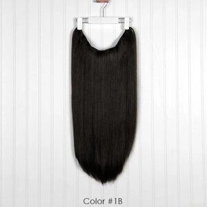 Hidden Crown halo hair extensions 22 inch layers 1B